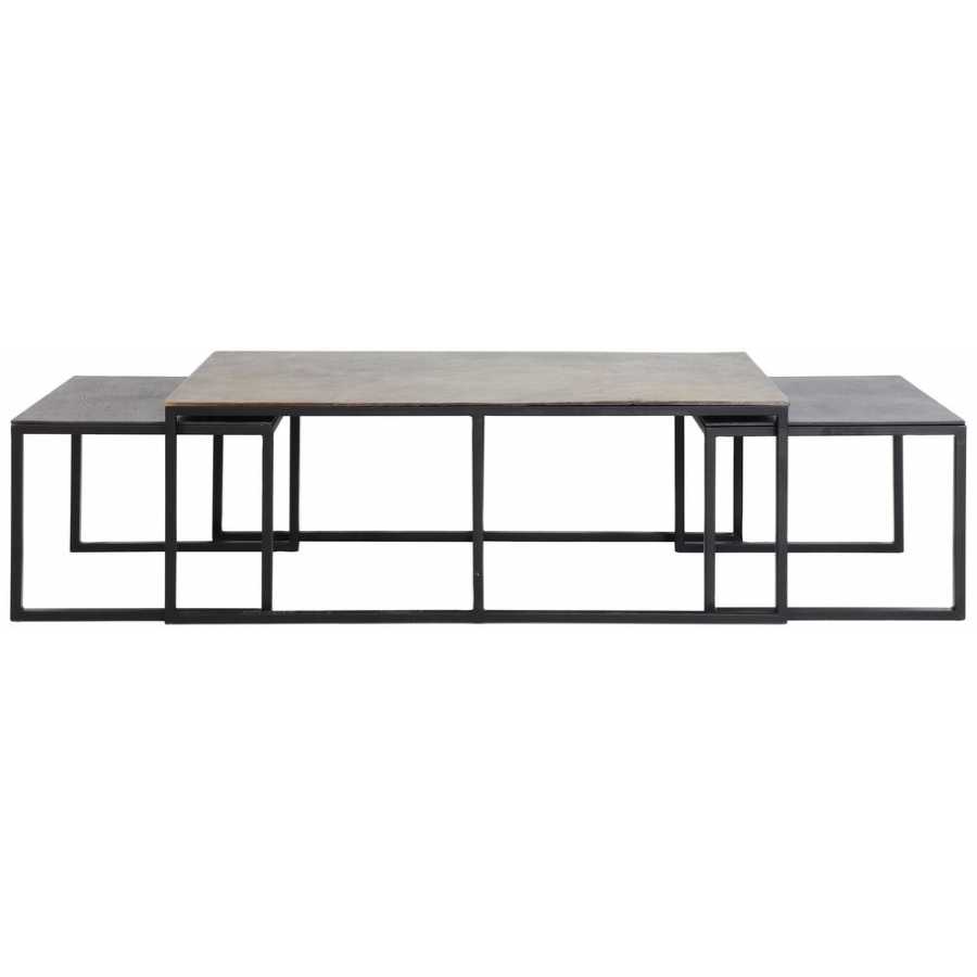 Light and Living Kumalu Coffee Tables - Set of 3 - Bronze