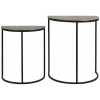 Light and Living Peto Nest of Side Tables - Set of 2 - Bronze