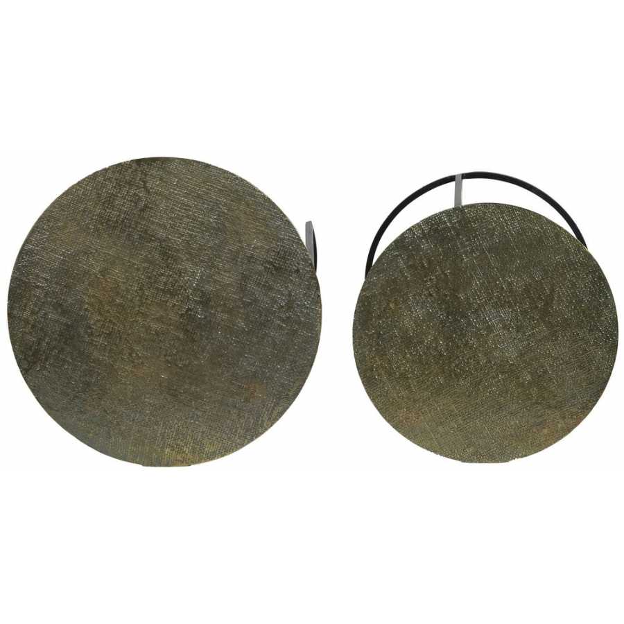 Light and Living Rengo Side Tables - Set of 2 - Bronze