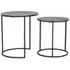 Light and Living Rengo Nest of Side Tables - Set of 2 - Grey