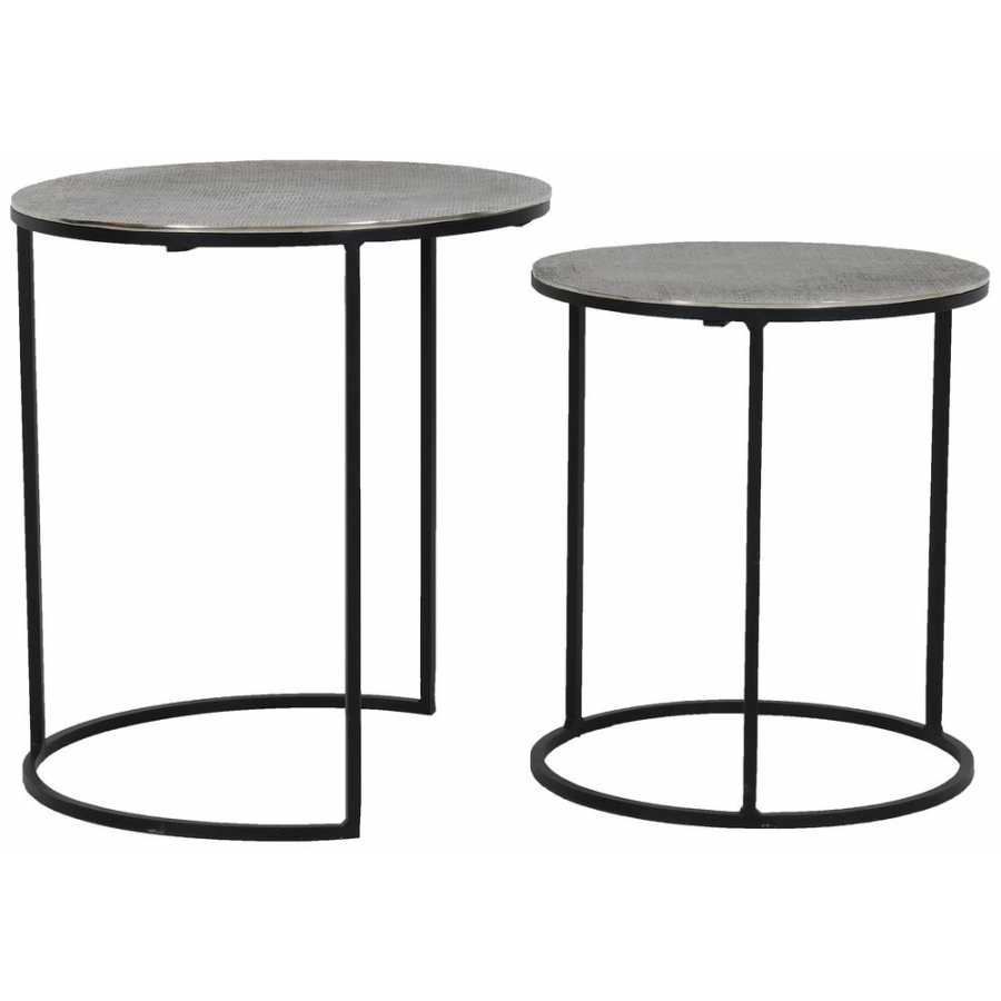 Light and Living Rengo Side Tables - Set of 2 - Grey