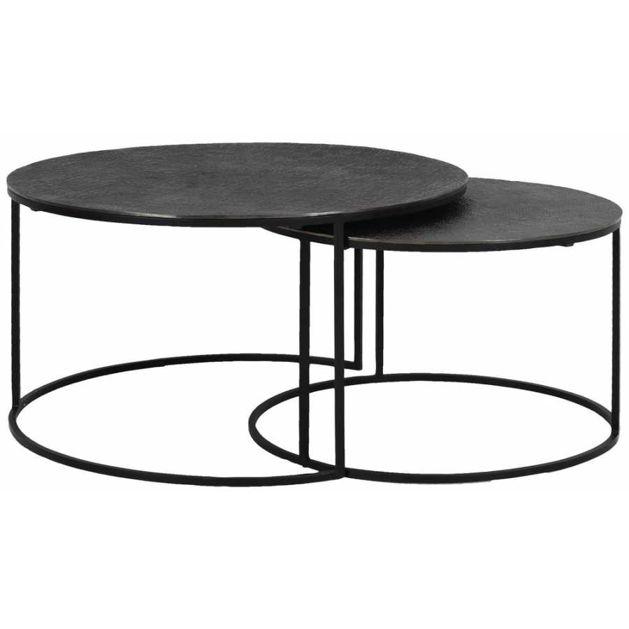 Light and Living Rengo Coffee Tables - Set of 2 - Black