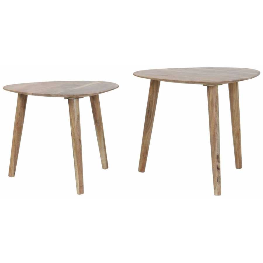 Light and Living Chasey Side Tables - Set of 2 - Natural
