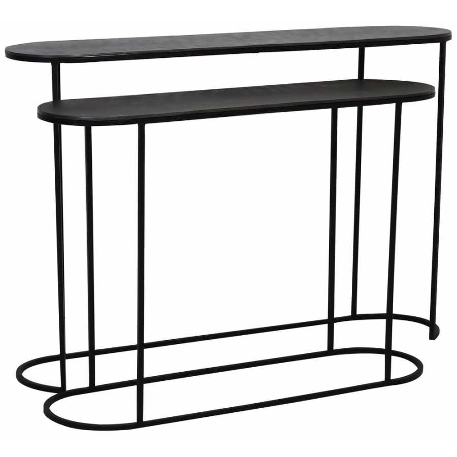 Light and Living Bocov Console Tables - Set of 2 - Black