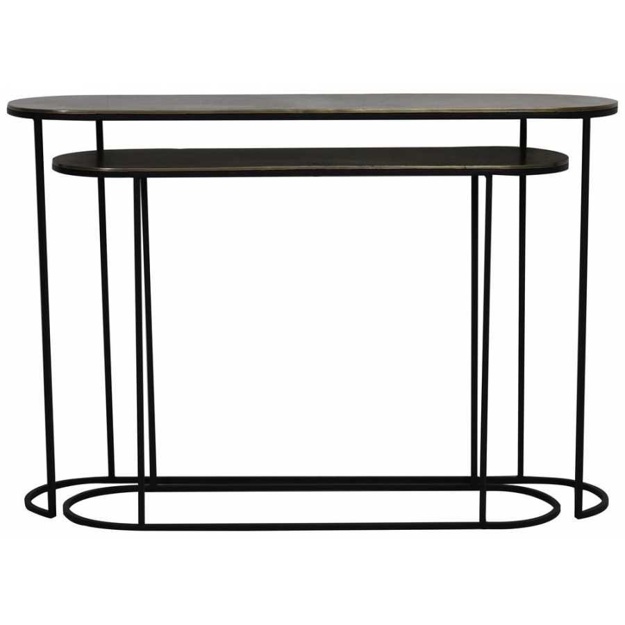 Light and Living Bocov Console Tables - Set of 2 - Bronze