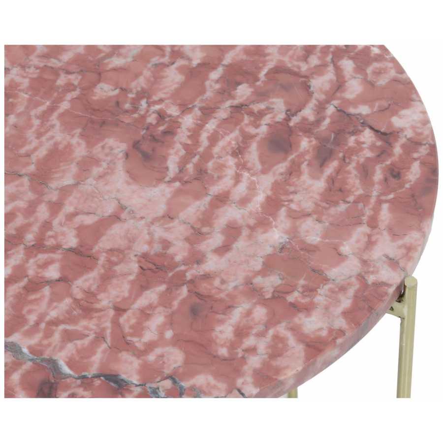 Light and Living Delon Side Tables - Set of 2 - Pink