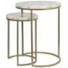 Light and Living Axat Nest of Side Tables - Set of 2 - Bronze