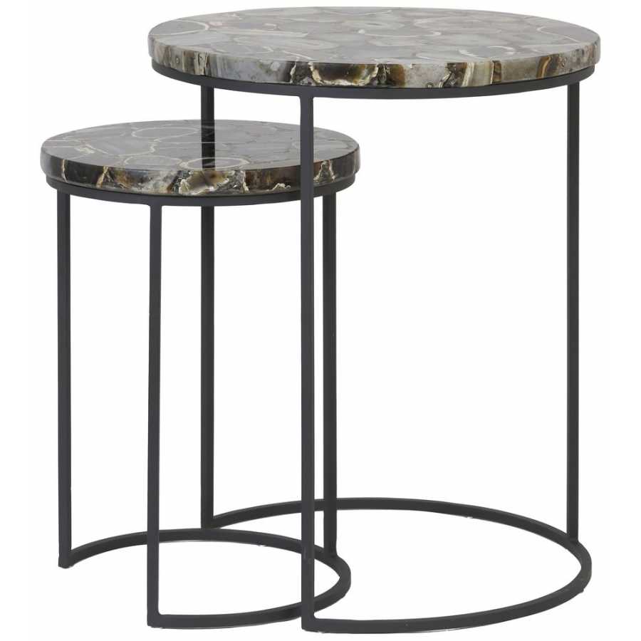 Light and Living Axat Side Tables - Set of 2 - Brown