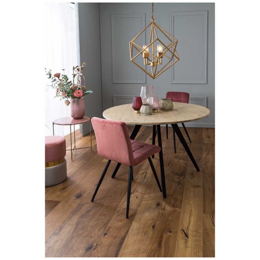 Light and Living Olive Dining Chairs - Set of 2 - Pink