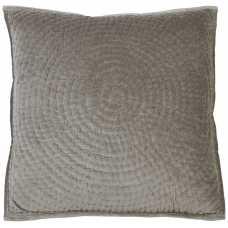Light and Living Circle Square Cushion - Silver Grey