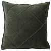 Light and Living Diamond Square Cushion - Army Green