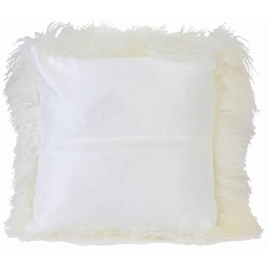 Light and Living Evelyn Square Cushion - White