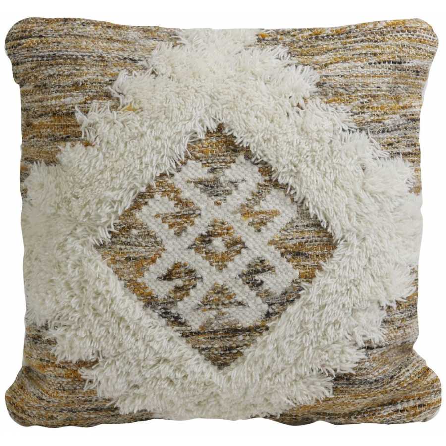 Light and Living Taibe Square Cushion - Brown