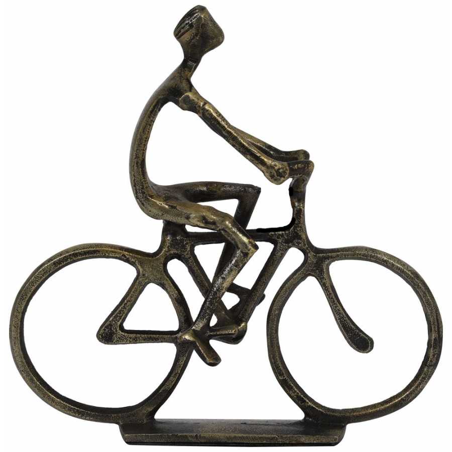Light and Living Cyclists Ornaments - Set of 2 - Bronze