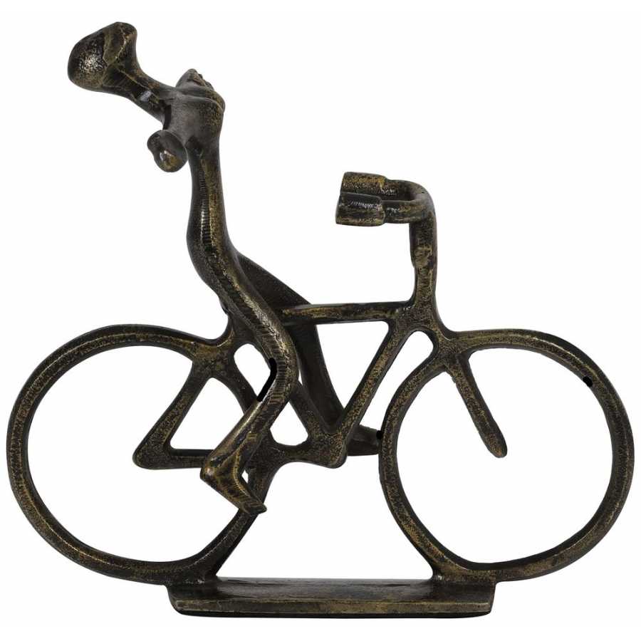 Light and Living Cyclists Ornaments - Set of 2 - Bronze