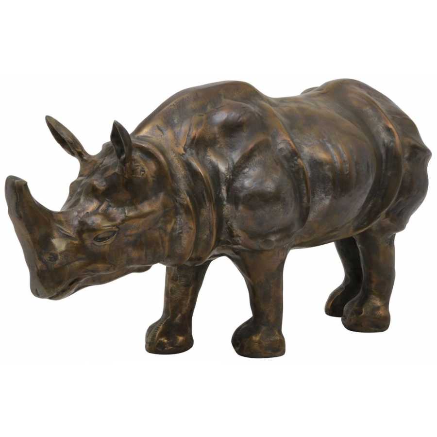 Light and Living Rhino Ornament - Bronze