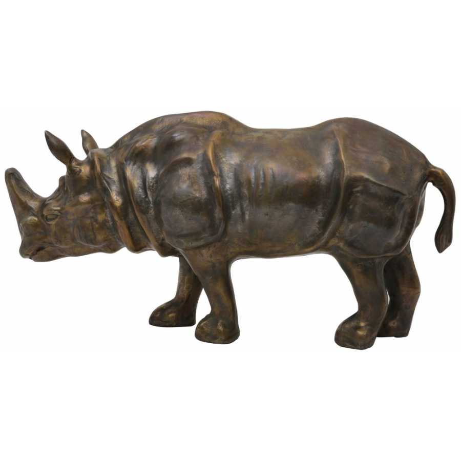 Light and Living Rhino Ornament - Bronze