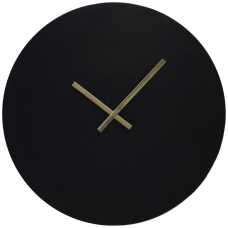 Light and Living Licola Round Wall Clock - Black