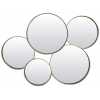 Light and Living Sianna Round Wall Mirrors - Set of 5 - Bronze