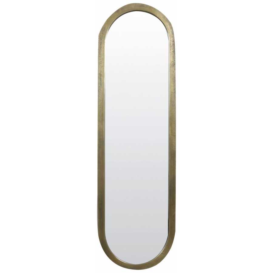 Light and Living Farah Oval Wall Mirror - Bronze - Small