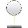 Light and Living Riesco Round Mirror - Green & Gold