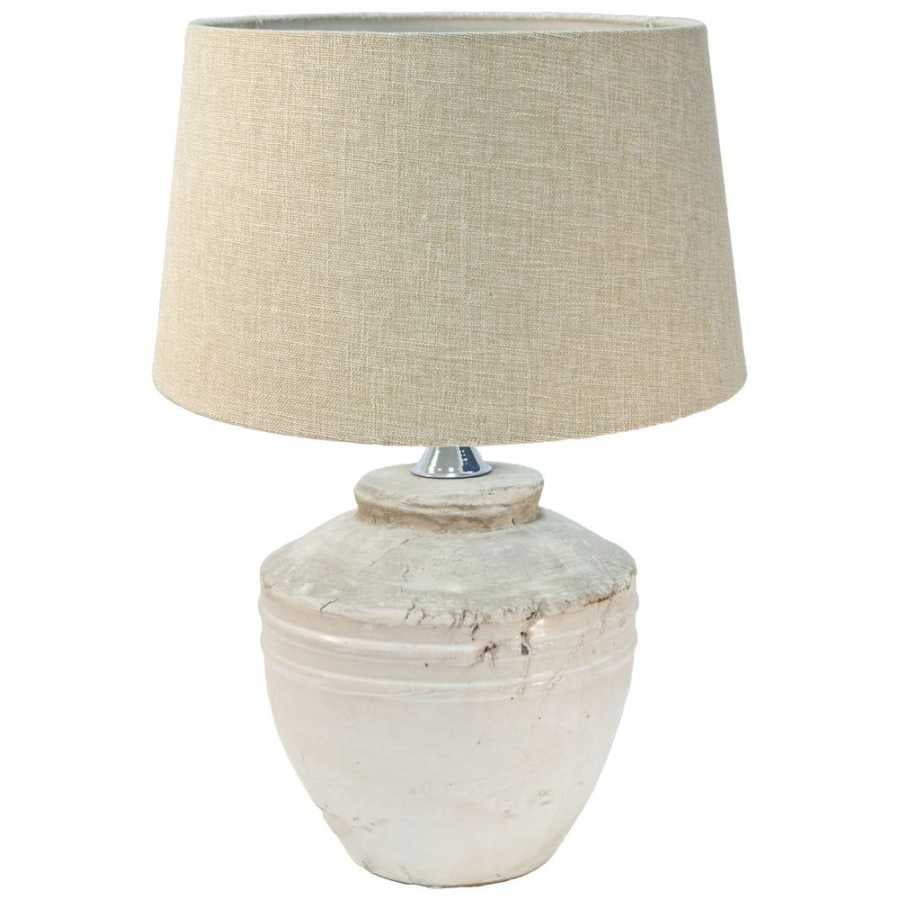 Light and Living Toba Table Lamp Base - White - Small