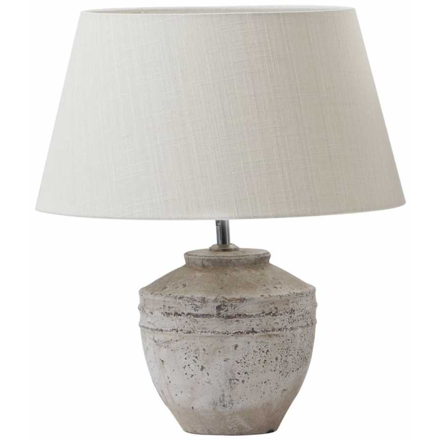 Light and Living Toba Table Lamp Base - Antique Grey - Small