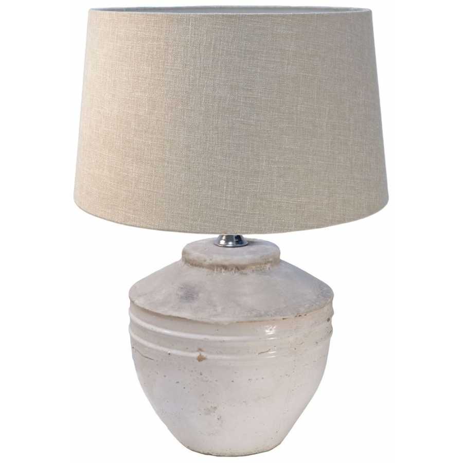 Light and Living Toba Table Lamp Base - White - Medium
