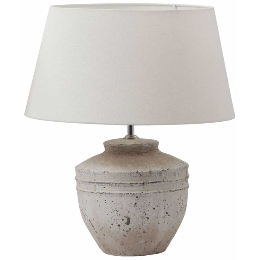 Light and Living Toba Table Lamp Base - Antique Grey - Medium