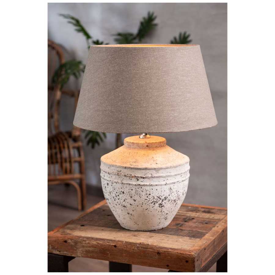 Light and Living Toba Table Lamp Base - Antique Grey - Medium