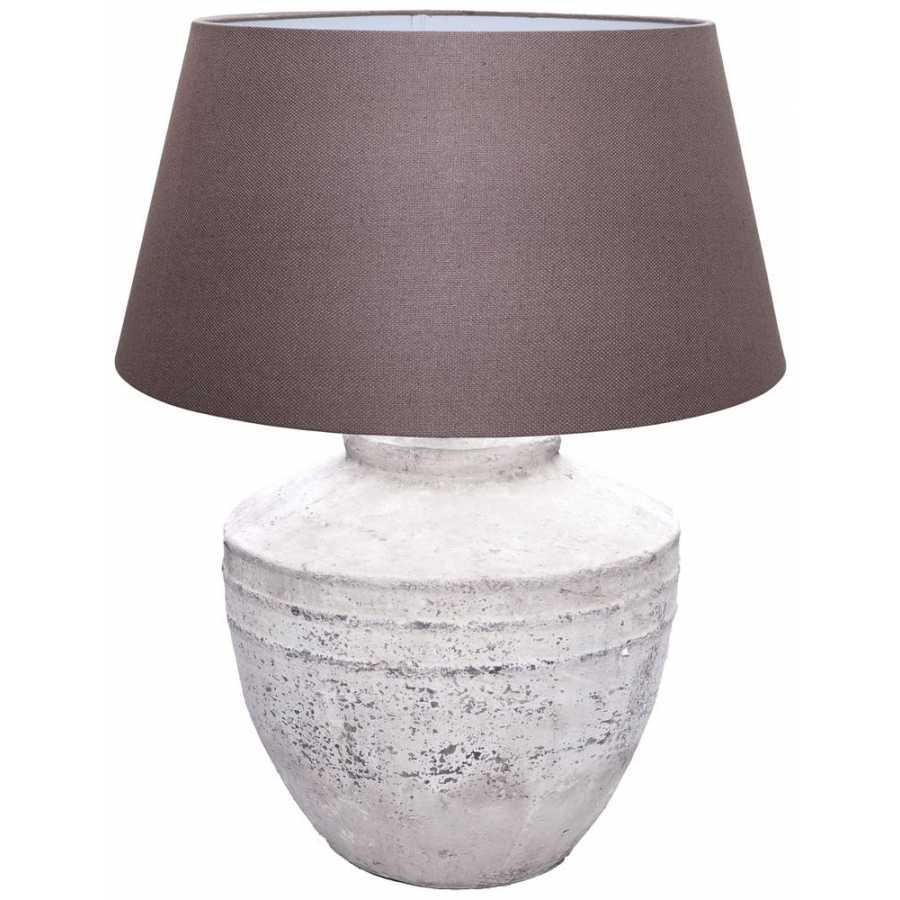 Light and Living Toba Table Lamp Base - Antique Grey - Large