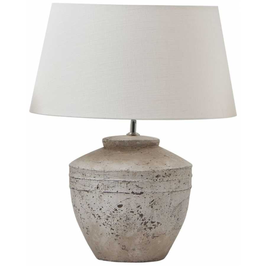 Light and Living Toba Table Lamp Base - Antique Grey - Large