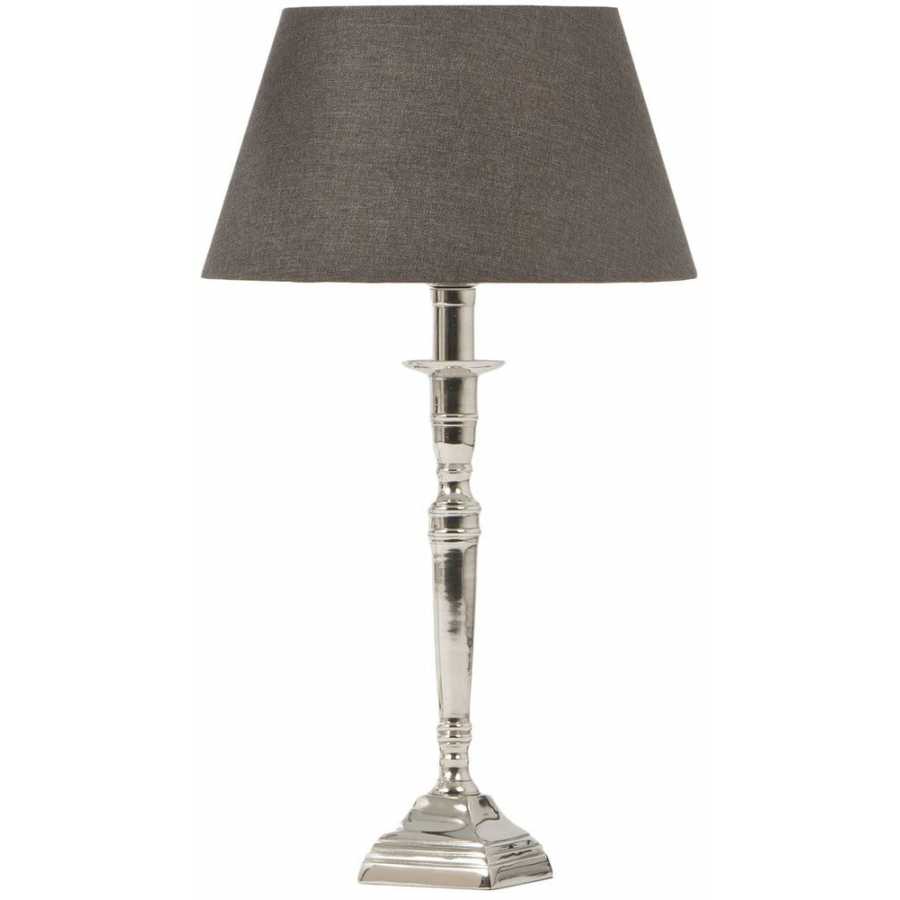 Light and Living Delhi Table Lamp Base - Nickel - Large