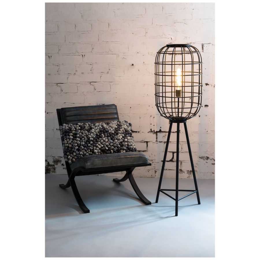 Light and Living Toah Floor Lamp - Black - Small