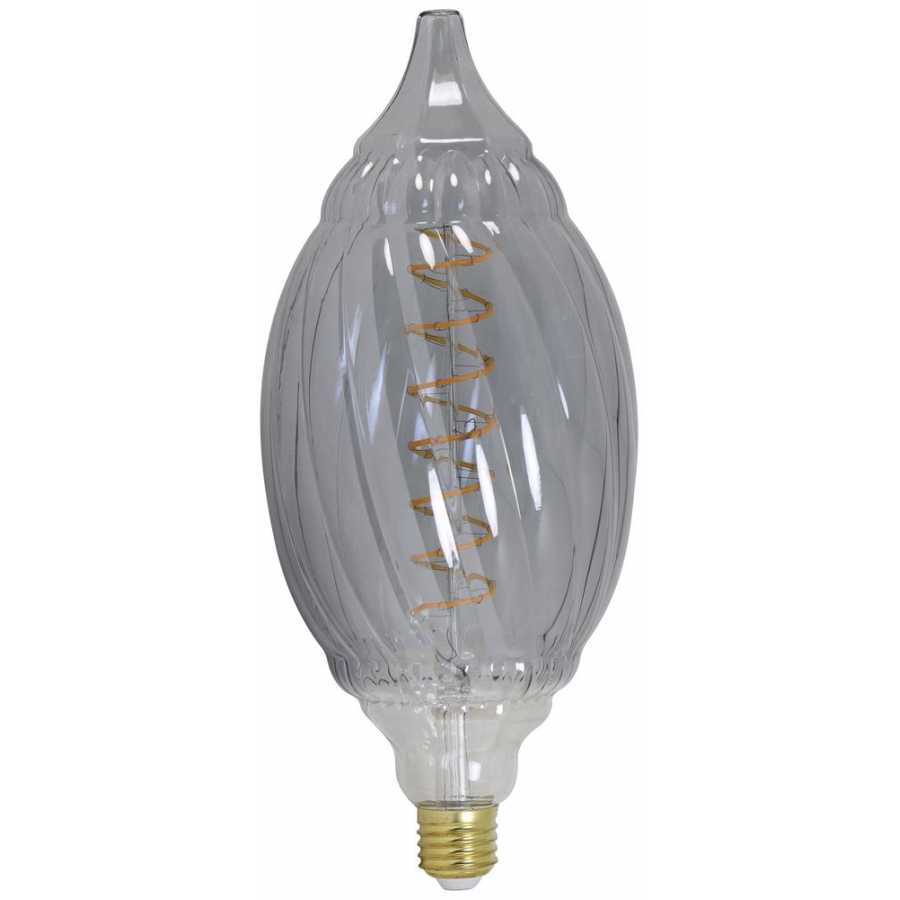 Light and Living Baroque E27 4W Dimmable LED Candle Deco Light Bulb - Smoke