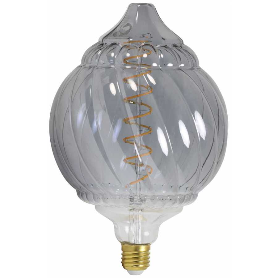 Light and Living Baroque E27 4W Dimmable LED Globe Deco Light Bulb - Smoke