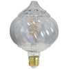 Light and Living Baroque E27 4W Dimmable LED Small Globe Deco Light Bulb - Smoke