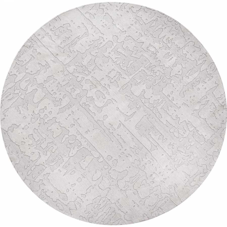 Louis De Poortere Structures Baobab Round Rug - 9198 Tsingy Oyster