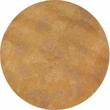 Louis De Poortere Meditation Coral Round Rug - 9226 Jelly Gold