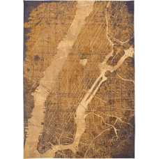 Louis De Poortere Cities New York Rug - 9315 Gatsby Gold