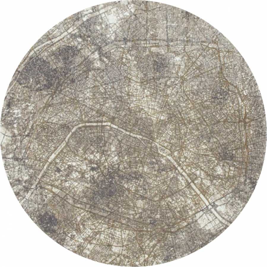 Louis De Poortere Cities Paris Round Rug - 9322 Space Trip