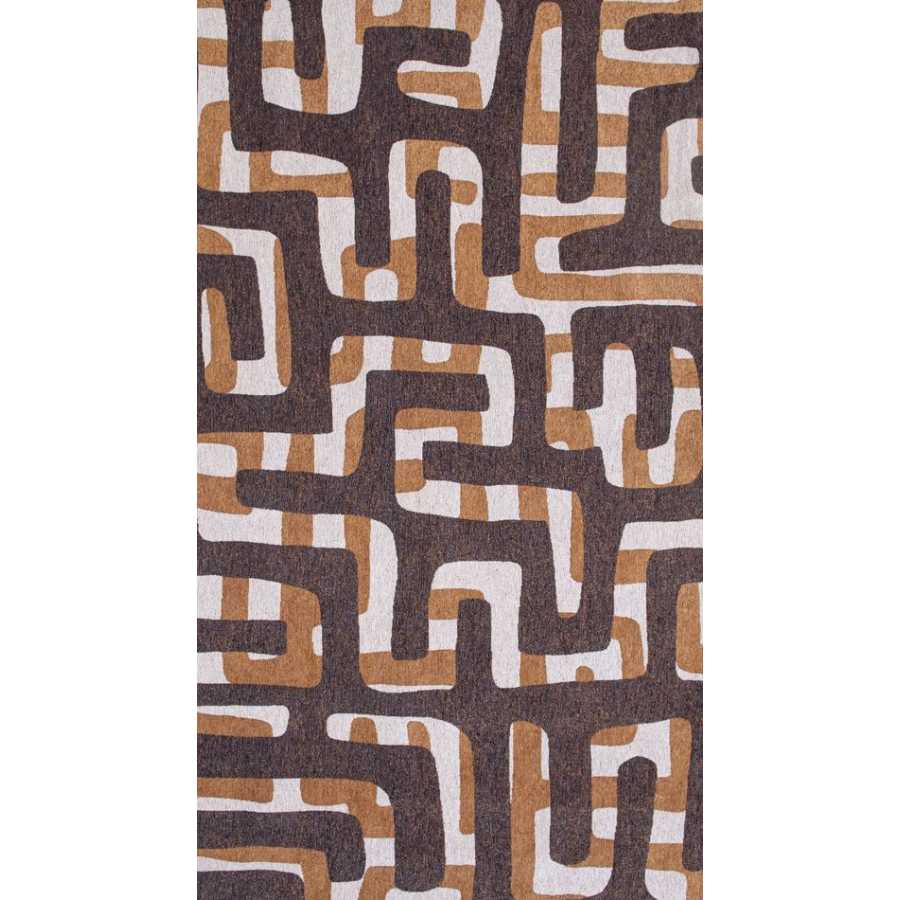 Louis De Poortere Craft Kuba Runner Rug - 9335 Bison