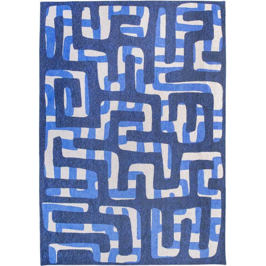 Louis De Poortere Craft Kuba Rug - 9336 Ultramarine