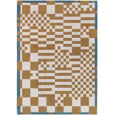 Louis De Poortere Craft Chess Rug - 9338 Honey