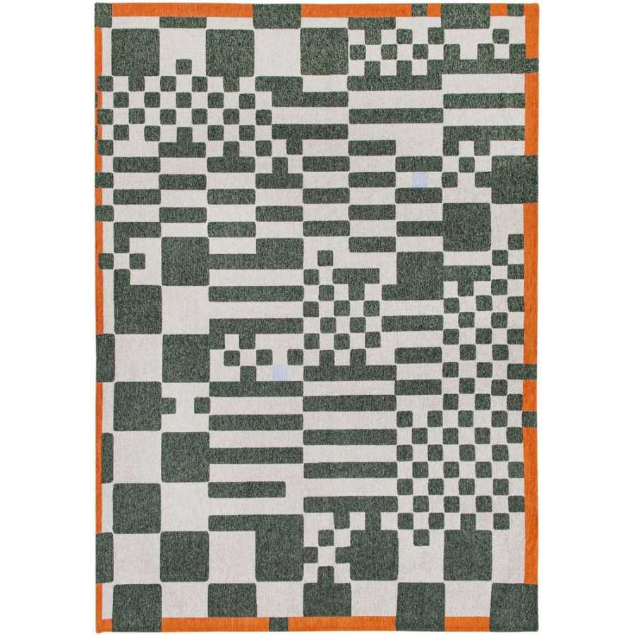 Louis De Poortere Craft Chess Rug - 9339 Deep Green