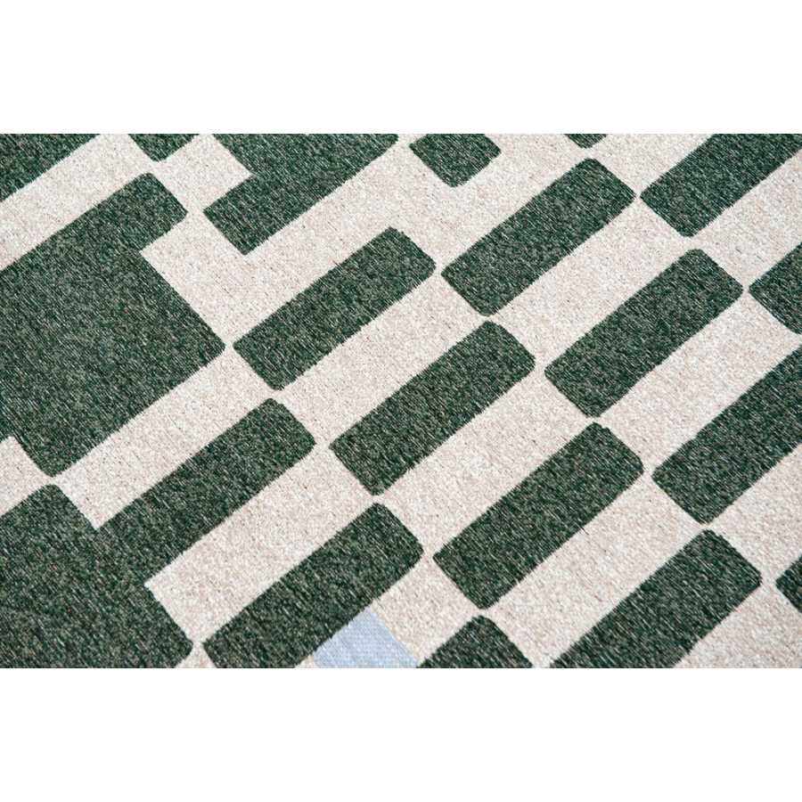 Louis De Poortere Craft Chess Rug - 9339 Deep Green