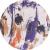Louis De Poortere Gallery Fresque Round Rug - 9342 Purple Game