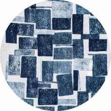 Louis De Poortere Craft Lucia Round Rug - 9355 Ice Blue