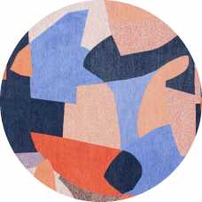 Louis De Poortere Gallery Shapes Round Rug - 9368 Carpe Diem