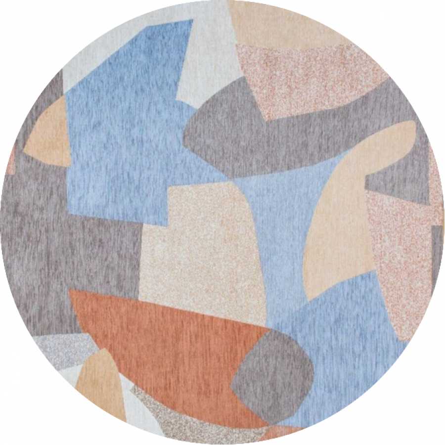 Louis De Poortere Gallery Shapes Round Rug - 9370 Secret